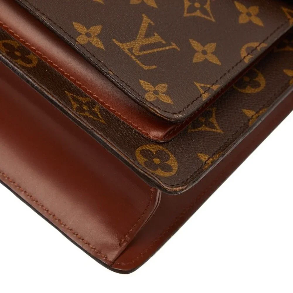 Louis Vuitton Monogram Monceau 2-Way Shoulder Bag Brown - Picture 4 of 10